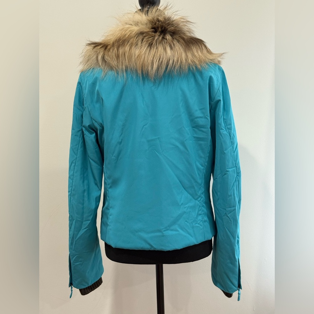 Allegri L Blue Full Zip Jacket with Faux Fur Collar 821 - Picture 6 of 9